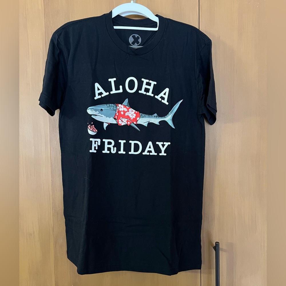 Project X small tee, CrossFit workout. Fitness. Shark. Aloha. Hawaii